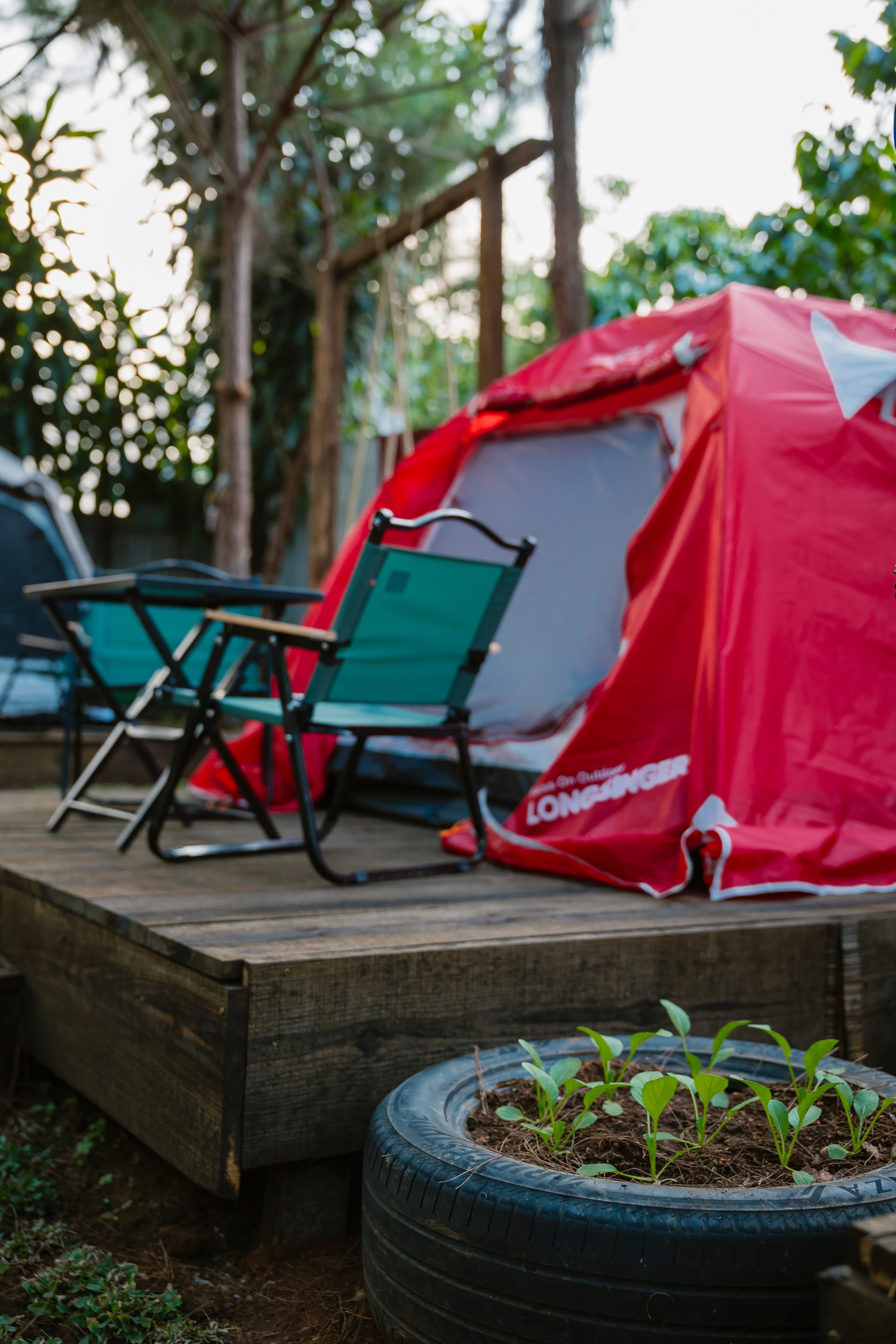 Khung cảnh buổi tối tại khu Glamping